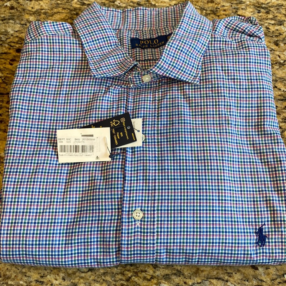 Mens Polo Ralph Lauren Button Down Long Sleeve Shirt Size 2XLT